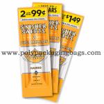 Flat Shape Aluminum Foil Laminated Cigar Wrap Bag With Zipper
