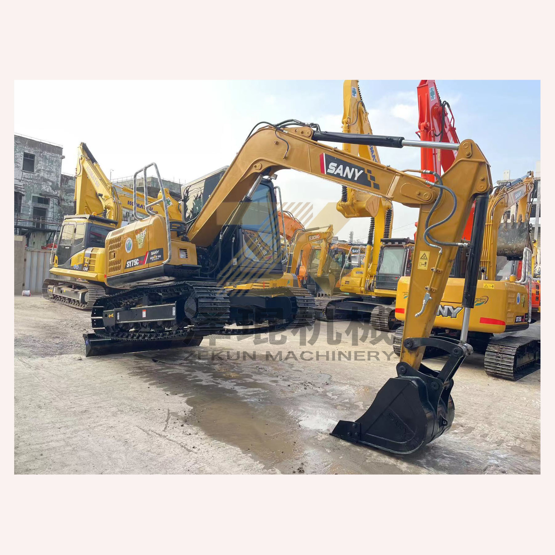 7500 KG Sany SY75C Pro Excavator The Perfect Combination of Power and Efficiency