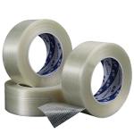Transparent Self Adhesive Insulation Fiberglass Filament Tape Bi Directional