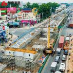 Safety Steel Truss Bridge Traffic Car Access Going Over Road Lightweight