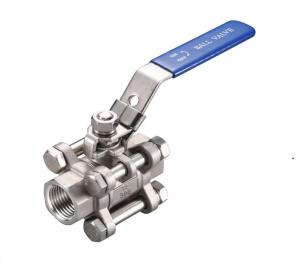 Quality Cowin Brewing 1''-8'' 3PC Ball Valve Stainless Steel 304 NPT Threaded for Oil Gas Water wholesale