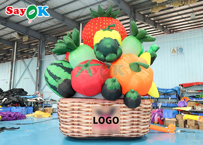 5m High Inflatable Fruit Vegetable Tree Orchard Plant Balloon For Stage Garden Park Decoration