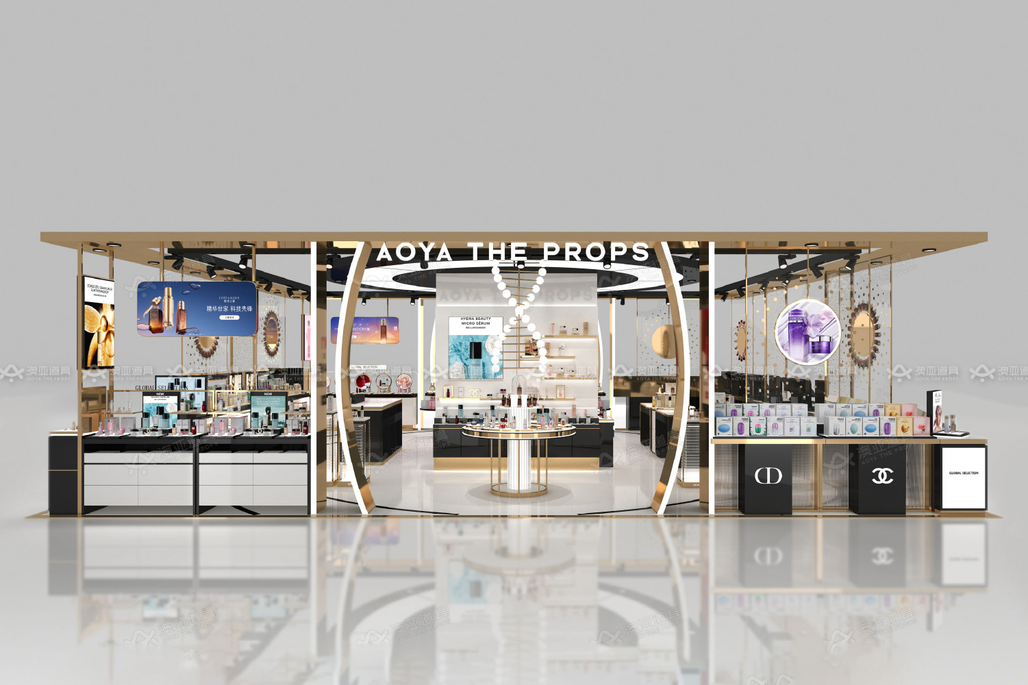 23-SYaS Beauty Store Zoning With Luxury Glory Series