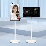 Factory 21.5 Inch Portabl TV Tablet Smart Touch Screen Mobile Tv On Wheels