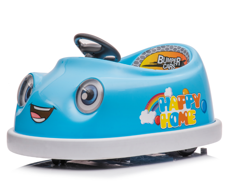 Electric Bumper Cars for Kids Forward and Backward Ride On Self-Resetting Fuse Feature