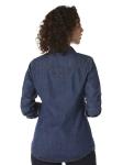 Womens Denim Shirt Long Sleeve Button Down with Pockets Blouses