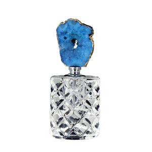 Quality 12ml Vintage Perfume Bottles Customized Etch Arabic Attar Crystal Essential Oil Bottle wholesale