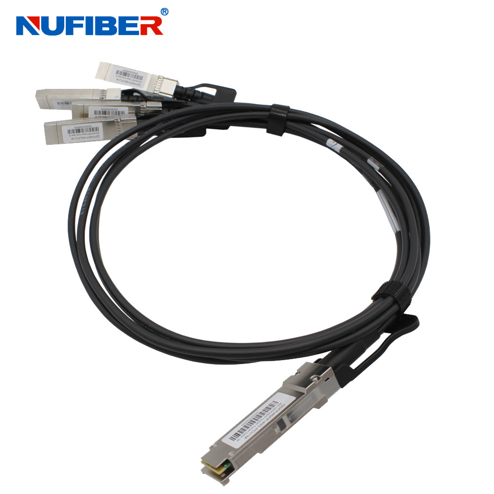 QSFP-4SFP-DxM 1M 30AWG Passive Direct Attach Copper Twinax Cable