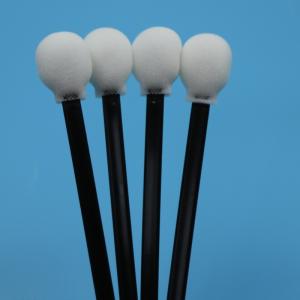 Quality 708 Lint Free Black Handle Circular Sponge Stick Cleanroom Swab Car Care Lollipop Foam Swab wholesale