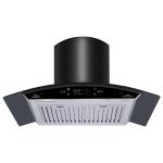 Stainless Steel Glass Arc Chimney Hood Electric 36 Inch
