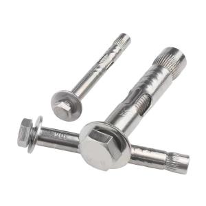 Quality 1/2 Inch Diameter Brown Stainless Steel SS304 SS316 Wedge Anchor Bolt with 700 Capacity Directly Distributed wholesale