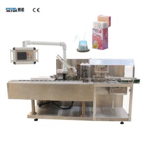 Quality Horizontal Automatic Cartoning Machine Drinking Straw Box Packing Machine wholesale