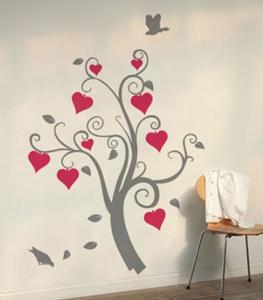 Quality Custom Wall Flower Stickers G144 / Floral Wall Stickers wholesale
