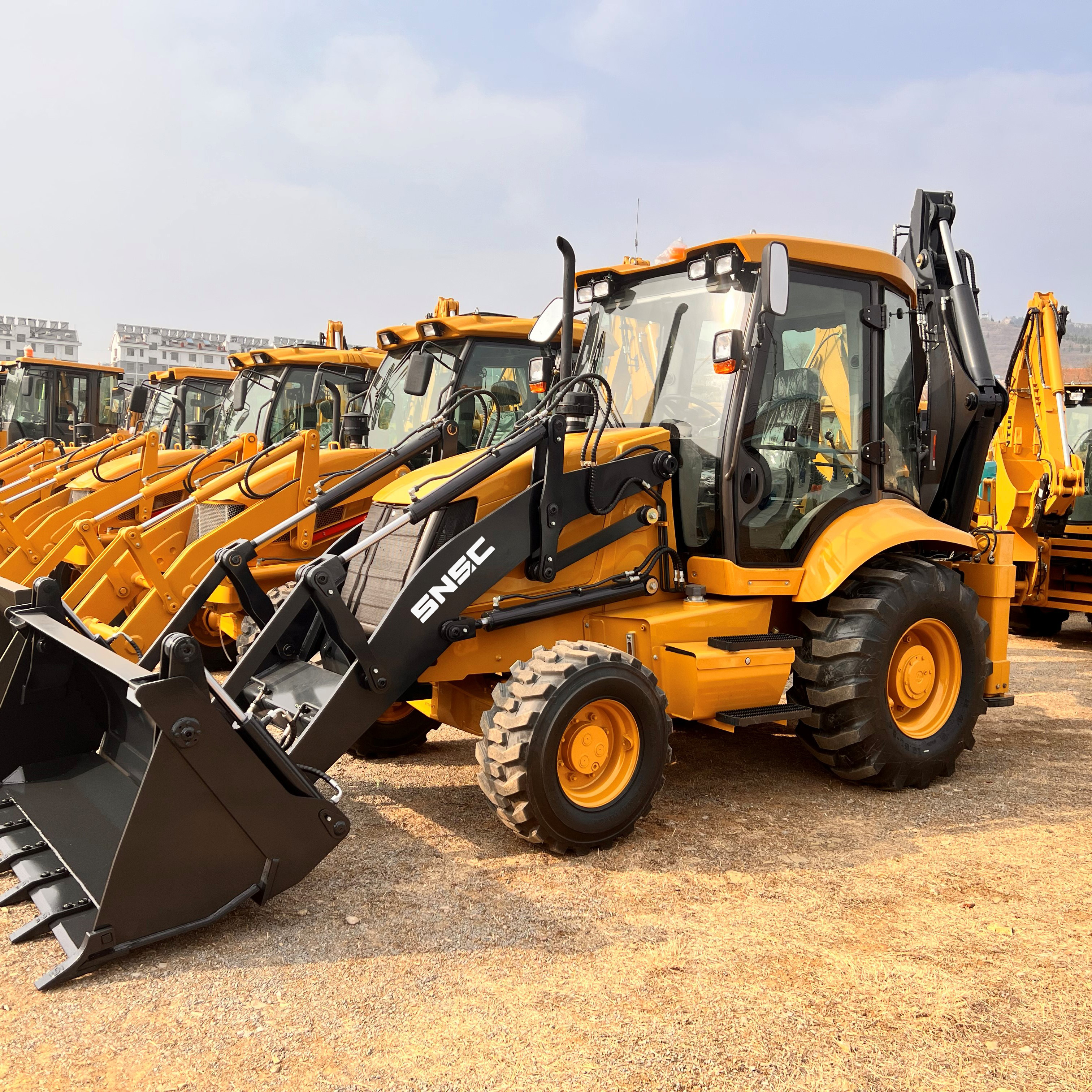 2.5 Ton 4WD Backhoe Loader with Quancheng Hydraulic Pump and Chuanye Hydraulic Cylinder