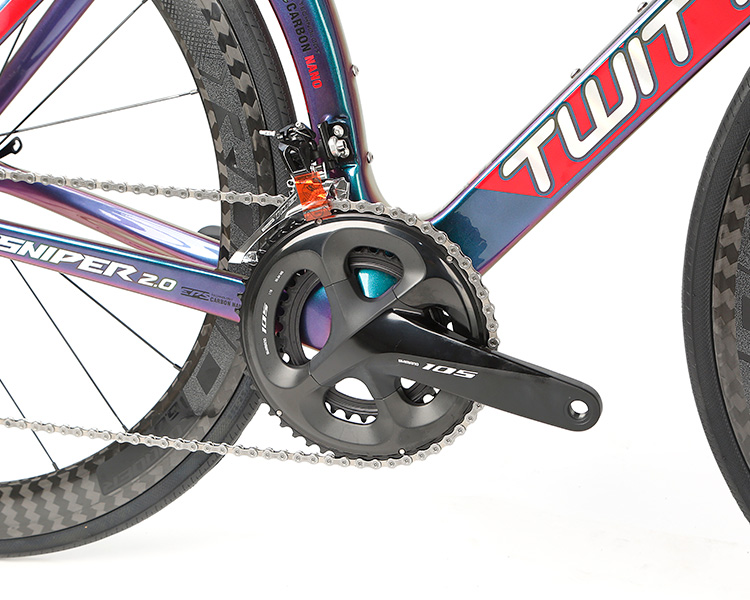 Shimano Groupset Disc Carbon Road Bike , 22 Speed Carbon Bike Alu Alloy CNC