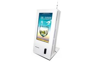 China SAW IR Capacitive Self Service Kiosk ,  Desktop Card Dispenser Kiosk on sale