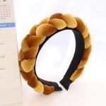 Winter fashion Plush braid headdress handmade flannel headband hair accessories