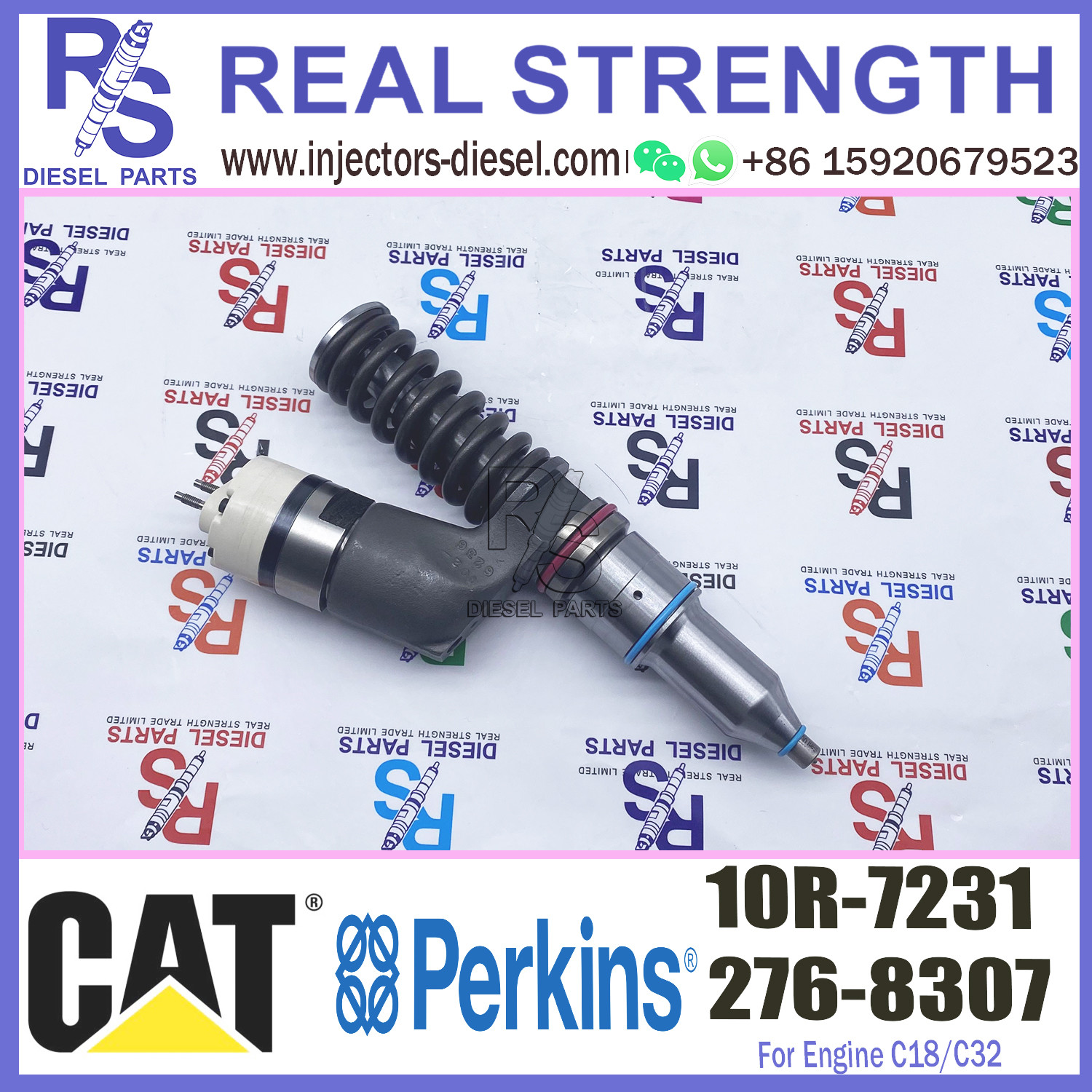 Cat c18 engine diesel injector 20r-2284 10r-2772 10R-7231 for caterpillar c15 injectors