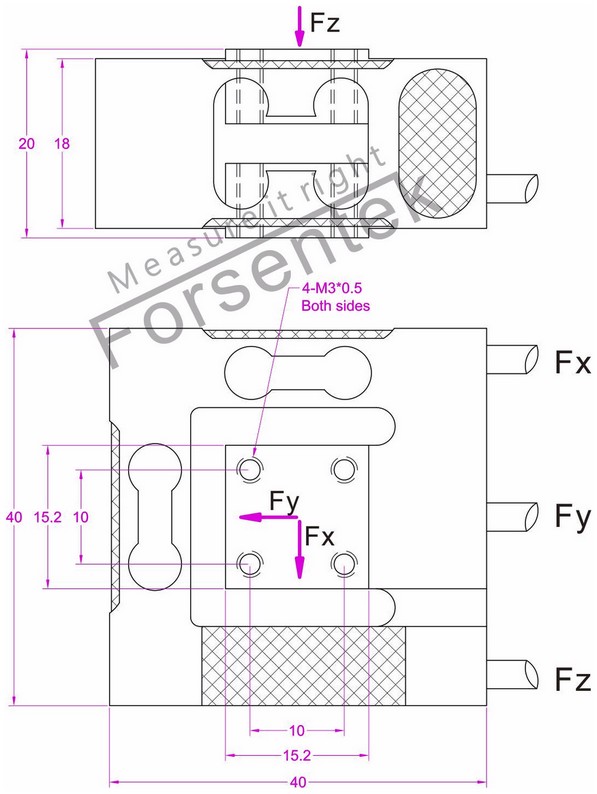 1kg multi-axis sensor 2kgf
