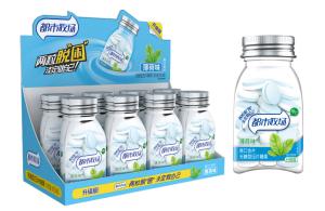 Quality OEM Candy Low Cal Fresh breath Vitamin C Sugar Free mint candy in Bottle pack Keep awake wholesale