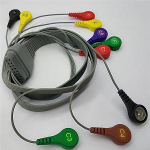 Quality Edan Holter Ecg Snap Connector , SE - 2003 / SE - 2012 10 Lead ECG Cable wholesale
