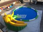 0.55mm PVC Tarpaulin Inflatable Water Slide Park For Kids / Inflatable Water