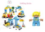 172Pcs City Vehicles Pretend Play DIY Building Blocks For Unisex Eco Friendly