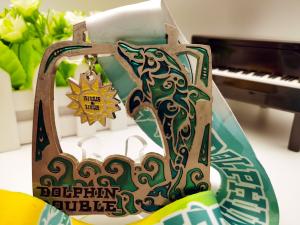 Quality Goldplating Metal 5k Race Medals Die Casting / Stamping Process wholesale