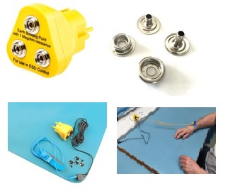 Reusable Anti Static Wrist Straps With Grounding Wire Alligator Clip