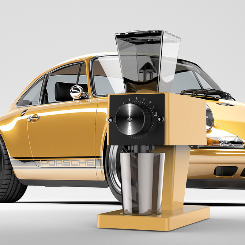 Flat Burr Espresso Grinder , 60mm Home Coffee Grinder For Espresso