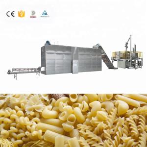 Quality 500kg/h Fully Automatic Single Screw Extruder Spiral Surface Macaroni Pasta Production Line wholesale