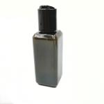 Black Lid Cosmetic PP 150ml Plastic Lotion Bottles