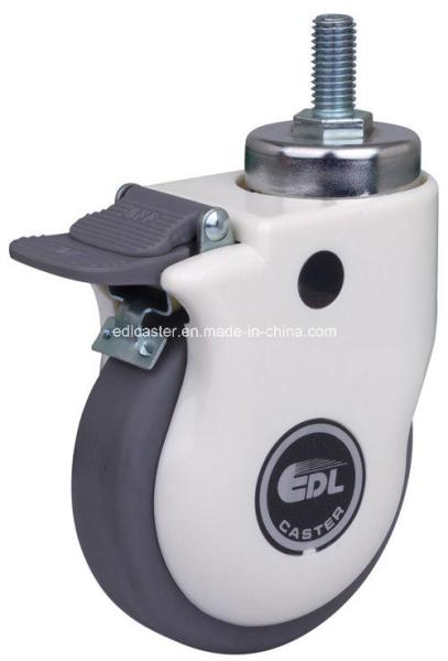 4inch 60kg Threaded Brake TPE Medical Caster E3744-57 Customized for Your
