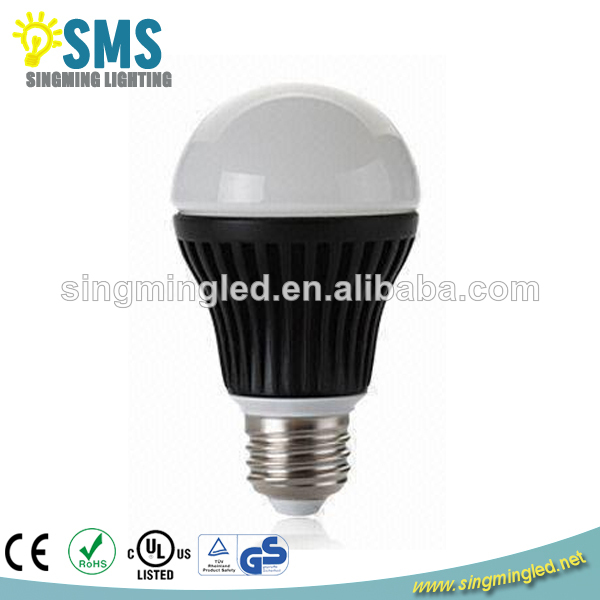Aluminum High Brightness E27 7W LED Bulb Light with TUV/CE/GS/RoHS