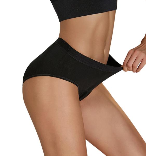 XS-6XL Washable Leak Proof Period Underwear Bamboo Fiber Absorbent Panties
