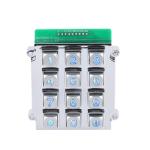 Chinese cheapest 3X4 matrix die cast keypad with back blue led lighting