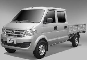 Quality C32 Double Cabin Mini Cargo Truck 2 Seat With Capacity 800 KG 1200cc Engine wholesale