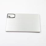 Full Memory 2.0 Credit Card USB Sticks 64GB 128GB 20MB/S Metal Material