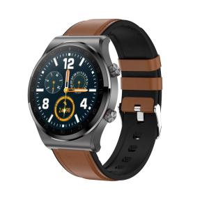 Quality Long Standby 160X128 Business Movement Smartwatch , Leather Strap 1.3 Inch Smart Watch wholesale