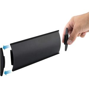 Quality Sliding Name Plate Holder Adhesive Aluminum Door Sign Holder wholesale