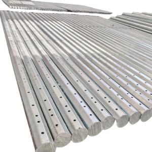 Quality 9M 3mm Thick 345Mpa 5kN Steel Utility Pole Octagonal HDG Galvanized wholesale