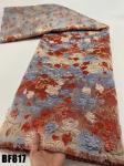 Brocade Jacquard Fabric Lace Wedding Dress Embroidered Fabric Ghana Dress Fabric
