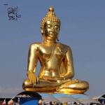 Bronze Buddha Statues Golden Southeast Asia Pray Buddha Sculpture Metal