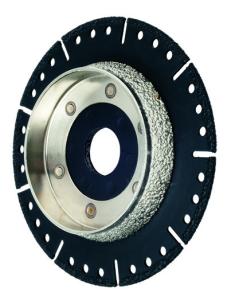Quality Vacuum Brazed Diamond Cutting &amp; Bevelling Concrete Blade For Plastic Cast Iron Clay wholesale