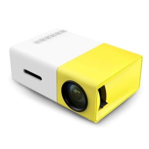 Quality YG300 Mini Pocket 4k Portable LED Projectors Yellow for Home Theater wholesale