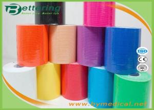 Quality 7.5cm Sports Physiotherapy Tape Kinesio Tape Kinesiology cotton elastic sports muscle tape with Various colours wholesale