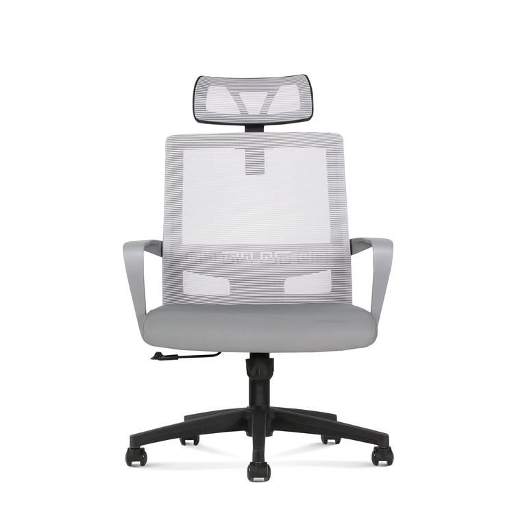 High Back Gray Ergonomic Mesh Executive Chairs with Lumbar Support put for home working