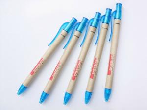 Quality Logo Customized Promotional Eco Recyclable Click Paper Pen wholesale