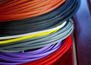 Quality Flame Retardant PET Expandable Braided Sleeving High Density Sheathing wholesale