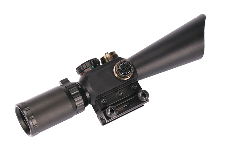 4X30EGL Hunting Scope with Red Laser and Easy Windage/Elevation Adjustments
